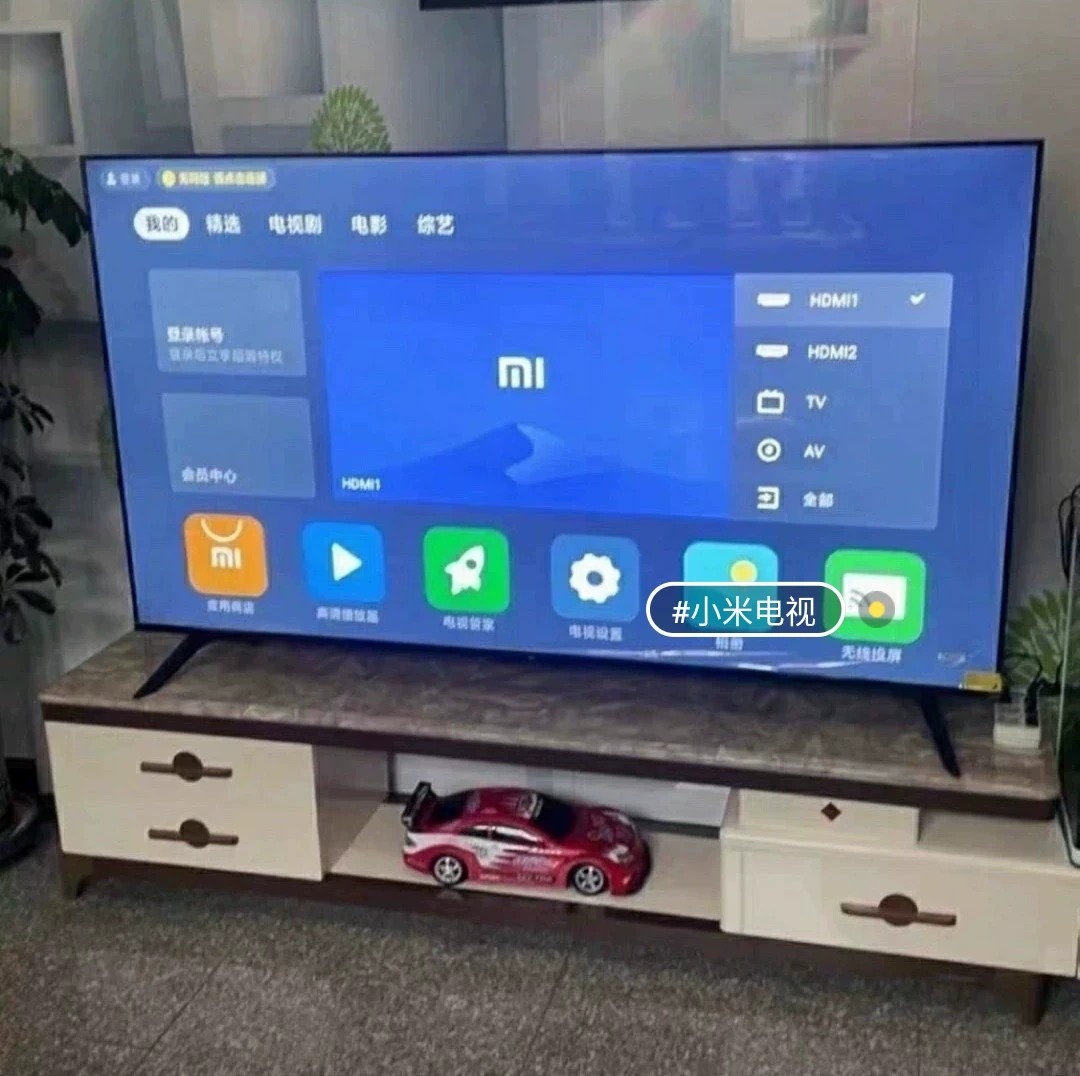 小米65寸全新，仅开箱 功能齐全4k超清分辨率，小米电视支持手机投屏，还有质保三年，配件齐全，配挂架＋红外线遥控器。 标价为小尺寸 #MIUI/小米